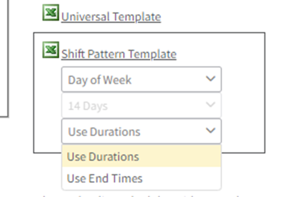 Bulk Uploads: Shift Schedule Patterns in ScheduleFlex