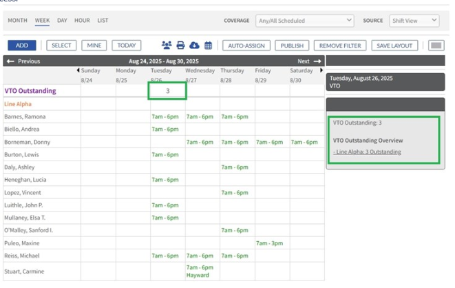 Volunteer Time Off (VTO) in ScheduleFlex